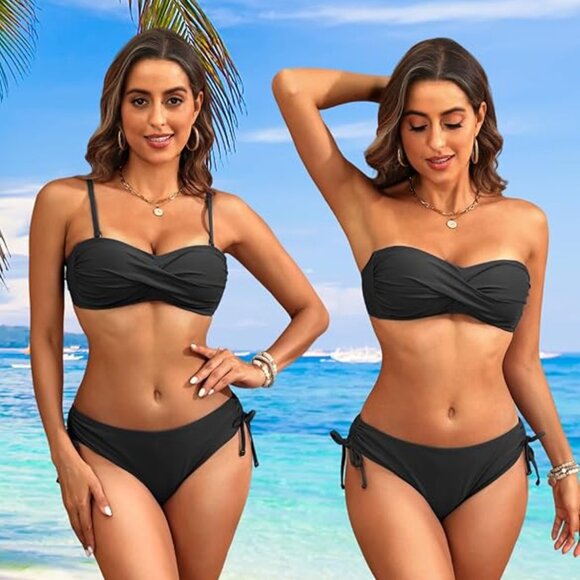 Women's Strapless Bandeau Bikini - Picture 1 of 4